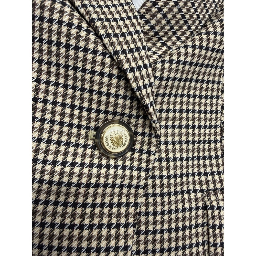 Veronica Beard Livvy Dickey Houndstooth Twill Blazer Sand NWT Sz 0 Career Luxury - Picture 11 of 15
